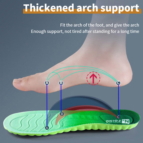 Comfort Sport åndbare indlægssåler til sko sål size 41-42