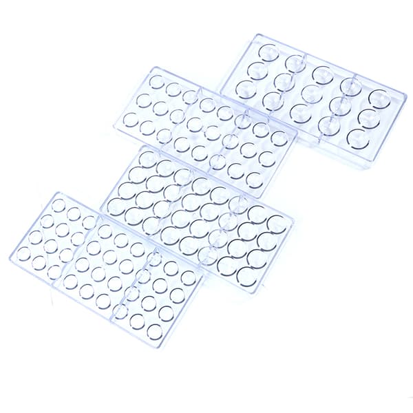 3D Sjokoladeform Polykarbonat Kule Kule Tykke kakeformer Ch 36 holes