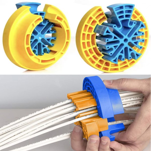Nettverkskortenhet Kabelkam Brannsikker ABS-plast BLUE-YELLOW