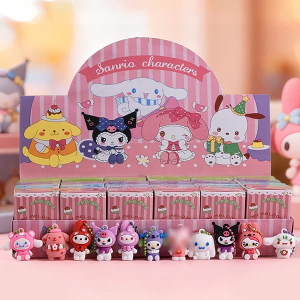 2026Anime Sanrio Hello Kitty Kuromi Nøglering Blind Box Legetøj Til A2