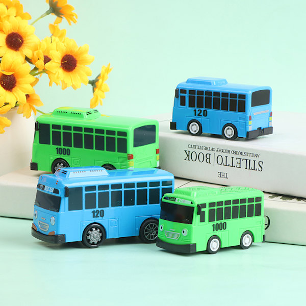 4 kpl Tayo The Little Bus Cartoon Pull Back set L