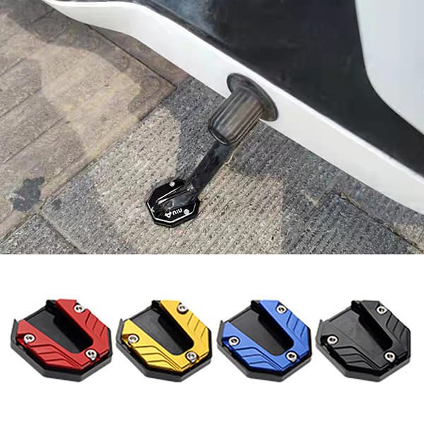 Scooter Motorcykel Cykel Kickstand Extender Fod Side Stand Red