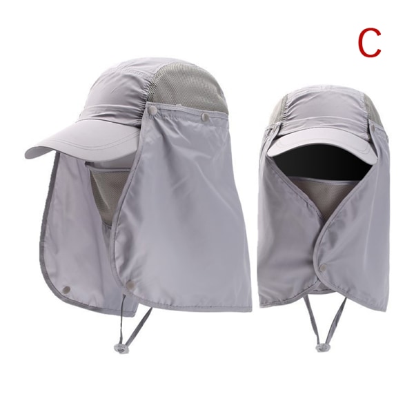 Outdoor SunHat UV-suojan korvan cover light grey