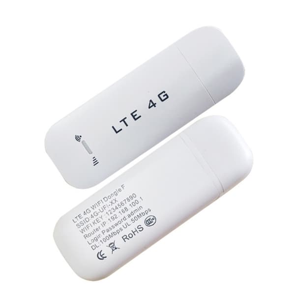 4G USB mobil trådlöst bredband 100Mbps pluggbar sändare White