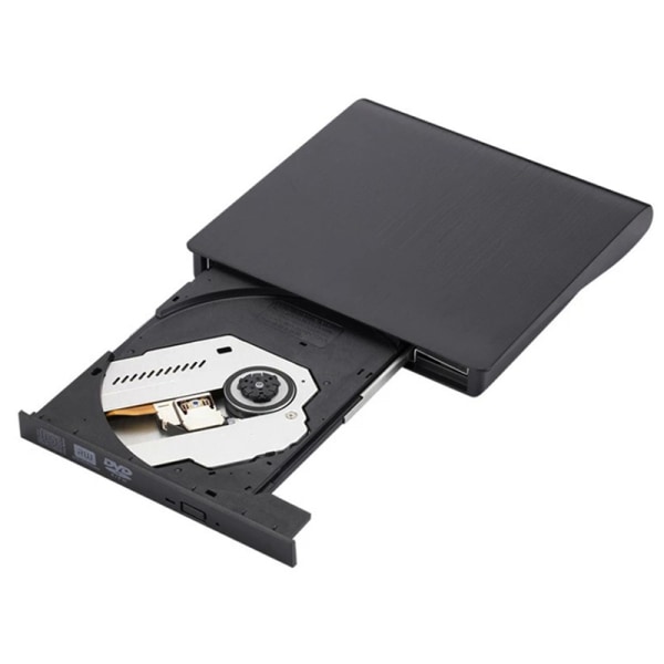 Bærbar ekstern Slim USB 2.0 DVD-RW/CD-RW-brenneropptaker