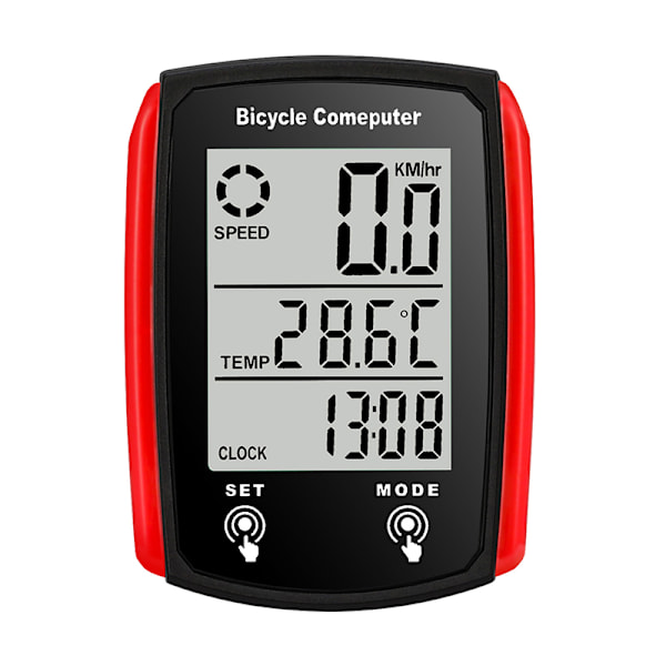 Kabelført Speedometer til Cykel LCD Speed ​​Kilometertæller