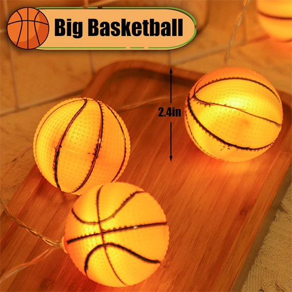 Basketball Decor String Lights