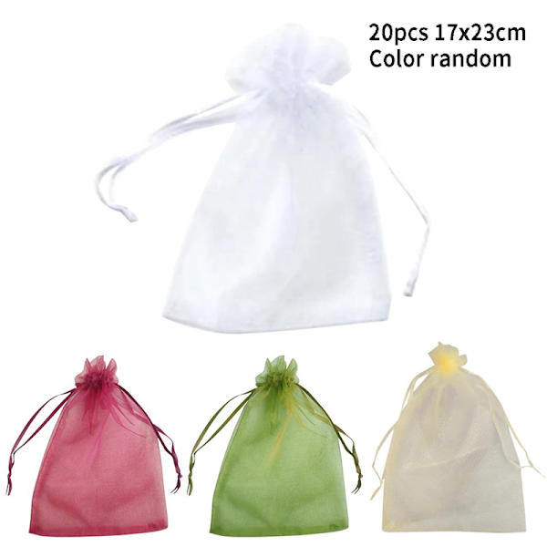 20 PCSFruit beskyttelsesposer Garden Mesh druepose Vækstposer 20pcs 17x23cm