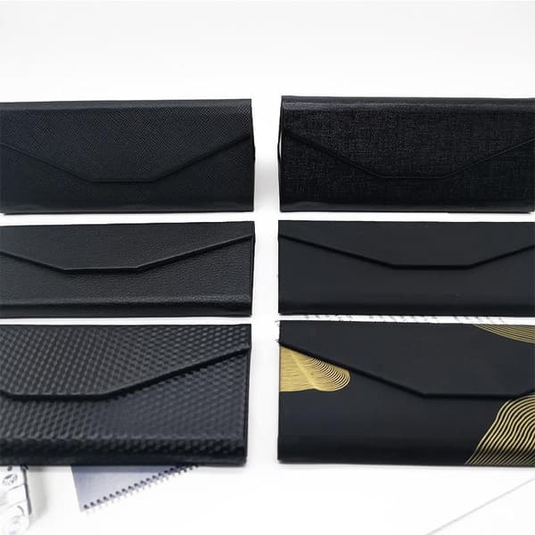 1 Styck Vattentät Portabel Svart Vikbar Solglasögonlåda Trian Brushed black