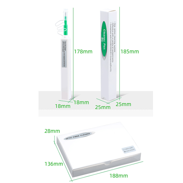 Fiberoptisk rengjøringspenn Fiberkontakt rengjøringsverktøy A2