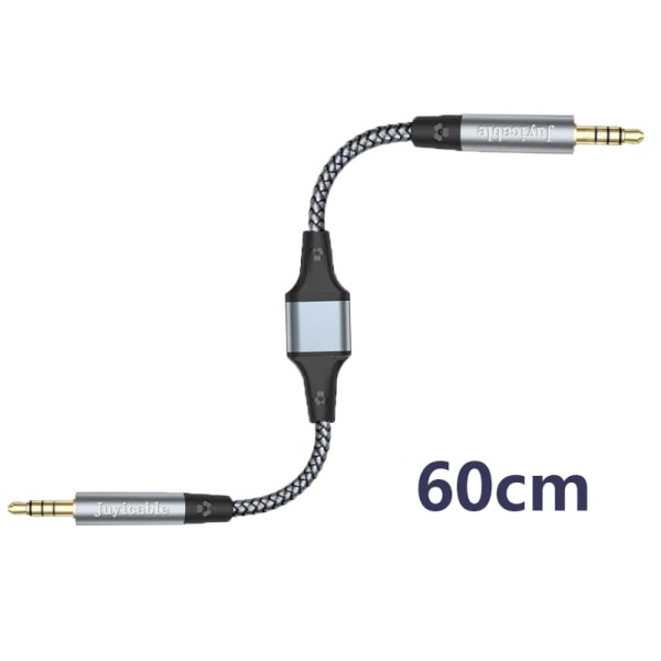 Dubbelriktad inspelningskabel Dubbel 3,5 mm guldpläterad kontakt 60cm