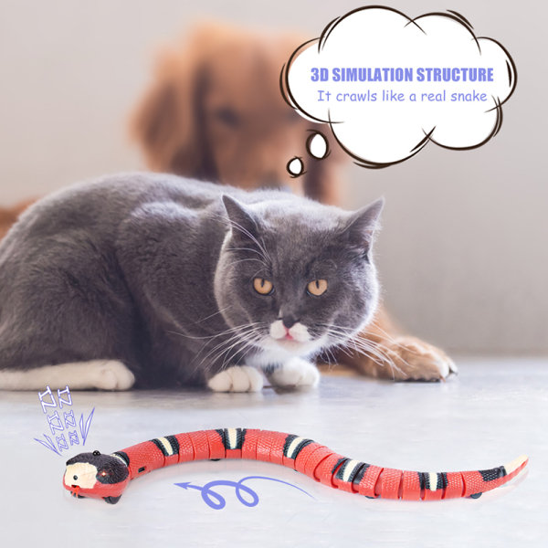 Smart Sensing Snake Cat Leker Elektron interaktive leker for katter 1pc