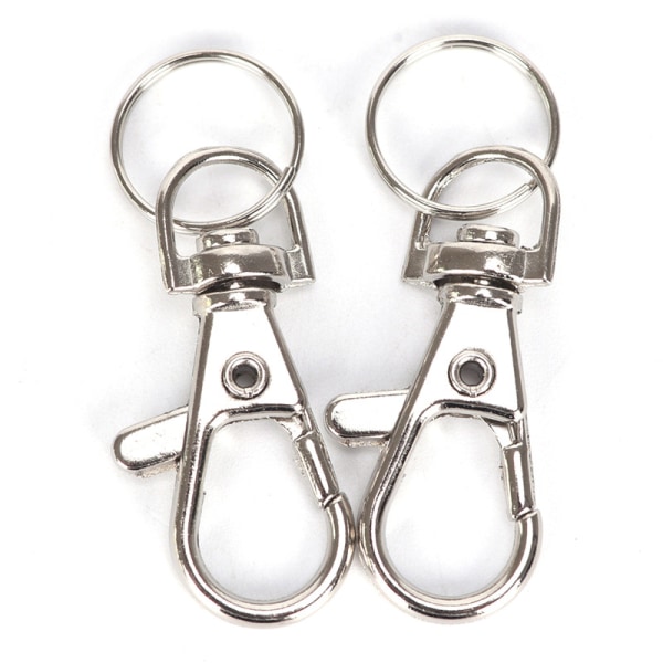 10PC Silver Swivel Trigger Clips Snap Lobster Clasp Hook Bag Ke