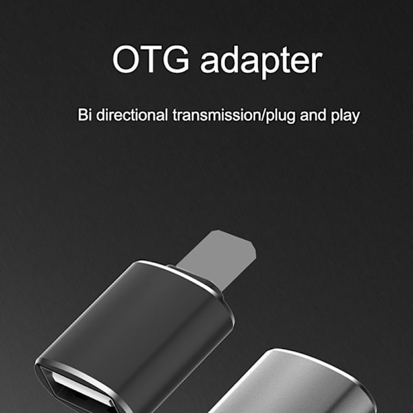 USB 3.0 OTG -sovitin iPhone iPad -sovittimen tiedonsiirtopäälle Silver