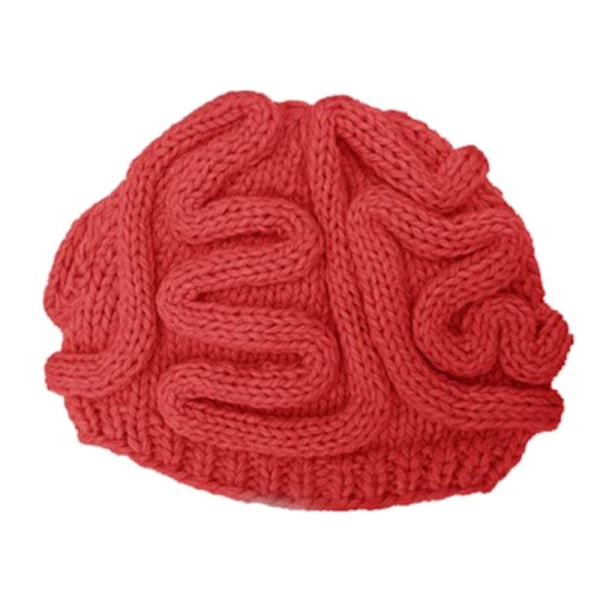 Hjelmfri Beanie - Brain - Mote Hip-hop Varm Hjelmfri Urinhette Red