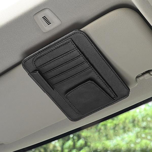 Auton aurinkolasien organizer Multi-Pocket Storage aurinkolasien pidike Black