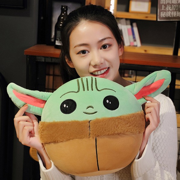 1 st Plyschleksaker Baby Yoda Anime Tecknad stoppade leksaker 10CM
