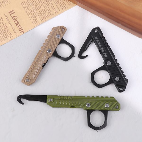 Mini Udpakning Outdoor Survival Multitool Hand Box ter Black
