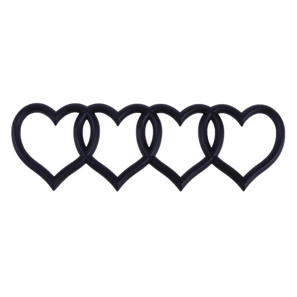 Kærlighedshjerte-logo bagkofferthale-mærkatet Bilklistermærke black