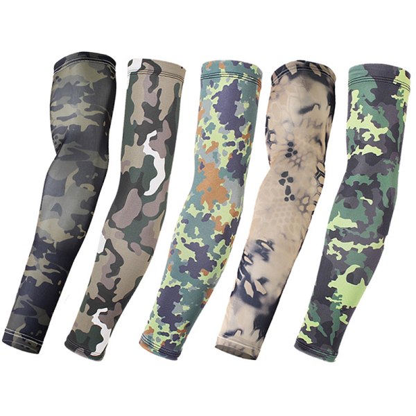 2stk Tactical Camouflage Sports Arm Sleeve Cykelarm A