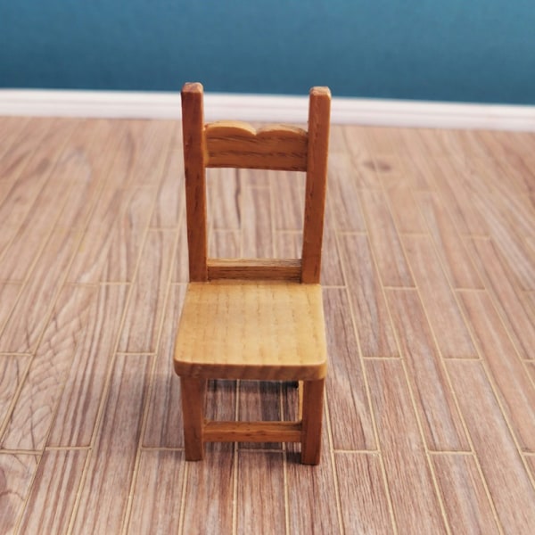 1:12 Dockhus Miniatyr Stol Rygg Stol Pall Modell