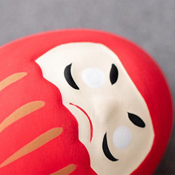 Daruma Doll Hantverk Charm Fortune Ornament Landskap Heminredning Red