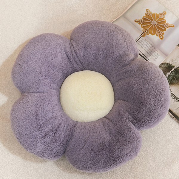35 cm täytetyt Daisy Flower -istuintyyny Auringonkukan muotoinen Purple