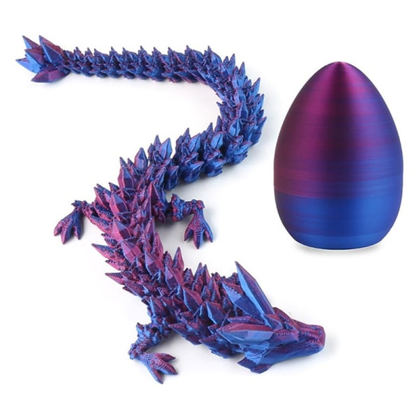Gem Dragon Crystal Dragon Egg Roterbar och ställbar leksak B3