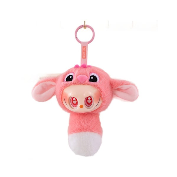 Anime Figur Labubu Langørede Armbånd Håndleds-snap Plys T A2