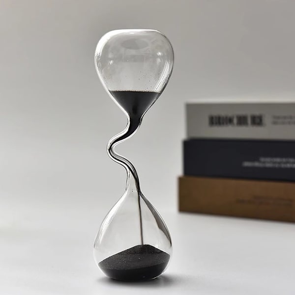 Svart timglas, modern stil, heminredning one size