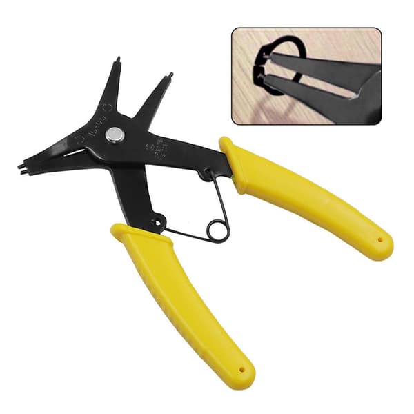 Snap Spring Ring ympyrän irrotus Asenna Plier Tool Kit Yellow ONESIZE