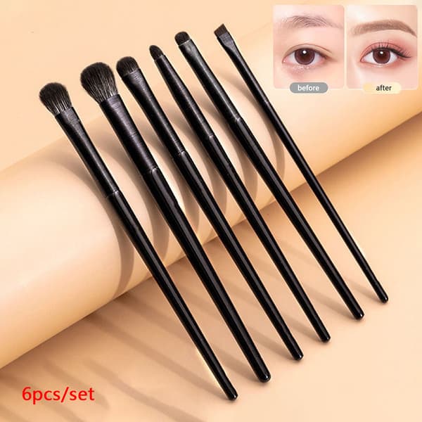 6-pack ögonmakeupborstar - Set med blandningsborstar