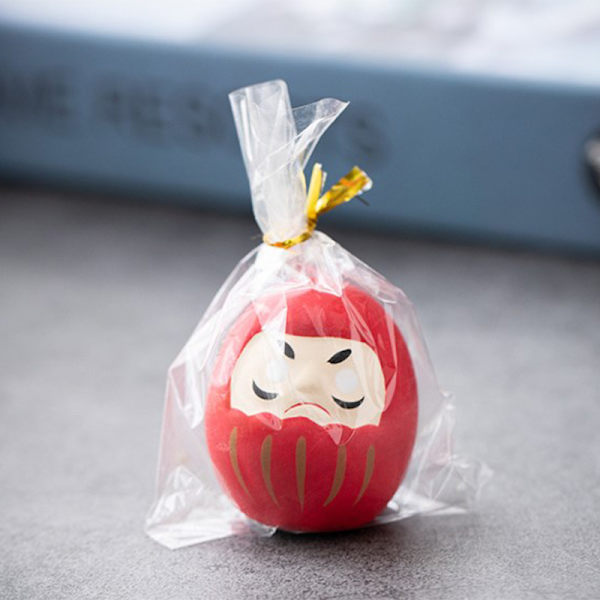 Daruma Doll Hantverk Charm Fortune Ornament Landskap Heminredning Red