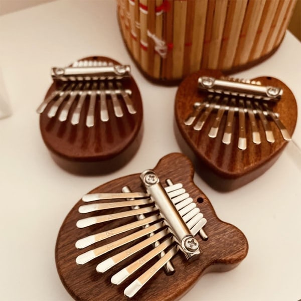 8 Key Kalimba Thumb Piano Present för barn Nybörjarmusik A4