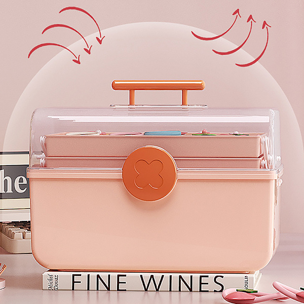 Barnhårtillbehör Förvaringsbox Huvudrep Organizer Pink