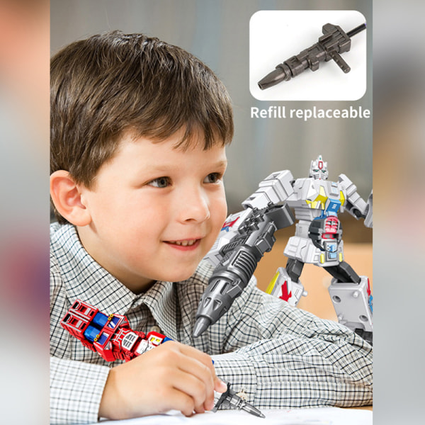 Transformer Toy Pen Deformerbar Pen Robot Deformasjonsgaver A3