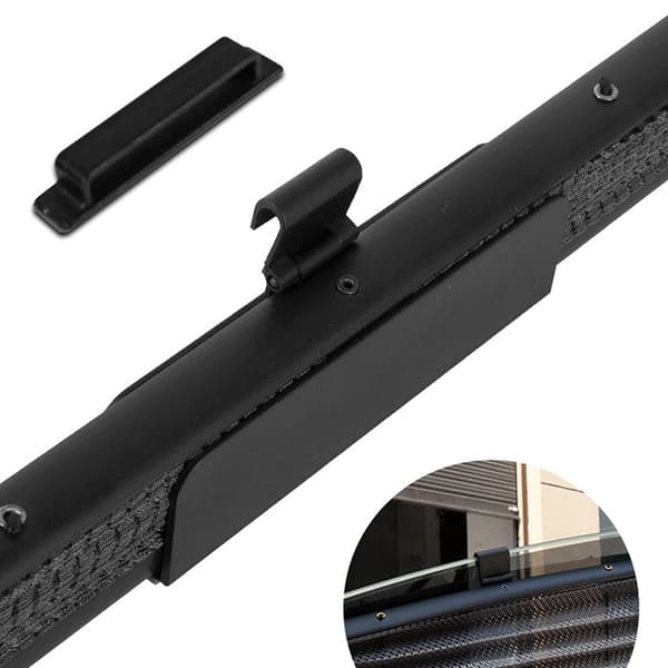 1 st bil automatisk infällbar parasoll bil sidofönster Mesh Black