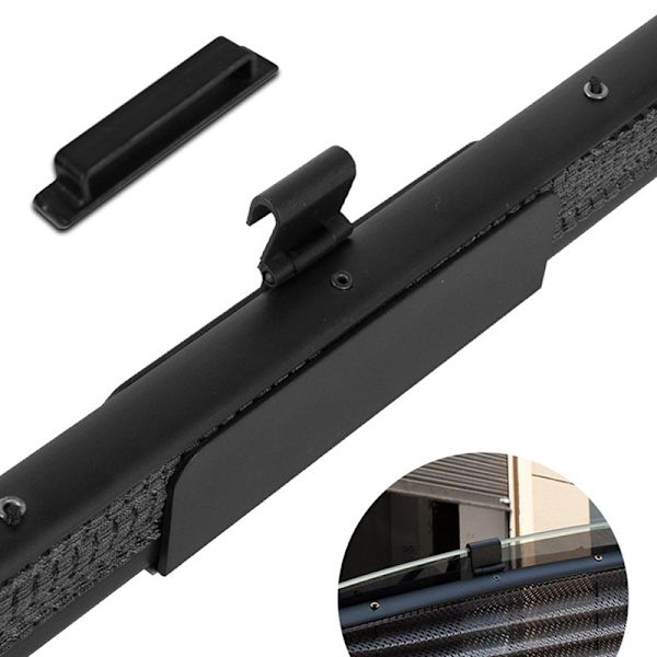 1 Stk Bil Automatisk Indtrækbar Parasol Bil Sidevindue Mesh Black