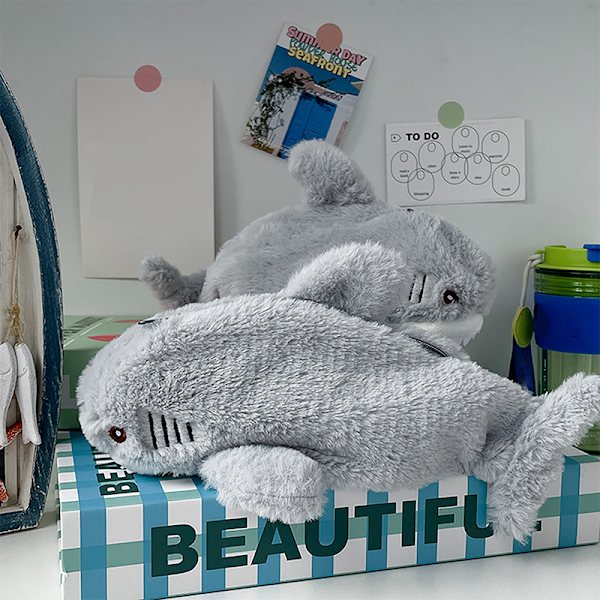 1 PC e Plys Shark Penalhus Skoleartikler 1PCS