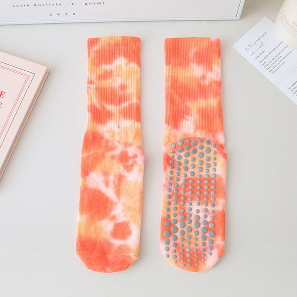 Kvinnelige Pilates Yoga Yoga Sokker Tie Dye Grip Sokker A10