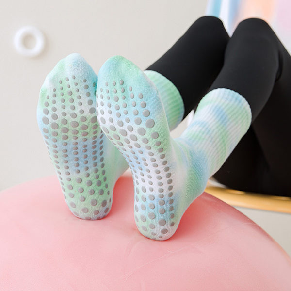 Naisten Pilates-jooga-jooga-sukat Tie Dye Grip -sukat A2