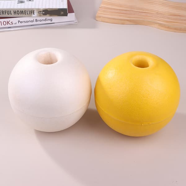 1 stk. Rund Boye Dybvandsreb Flydere Krabbefælde Markører Net Drif Yellow 15cm