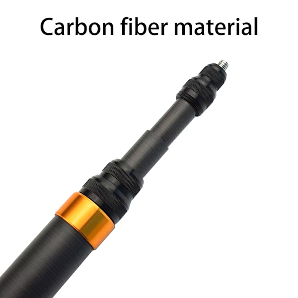 3M Karbonfiber Usynlig Extended Edition Selfie Stick For Ins one size