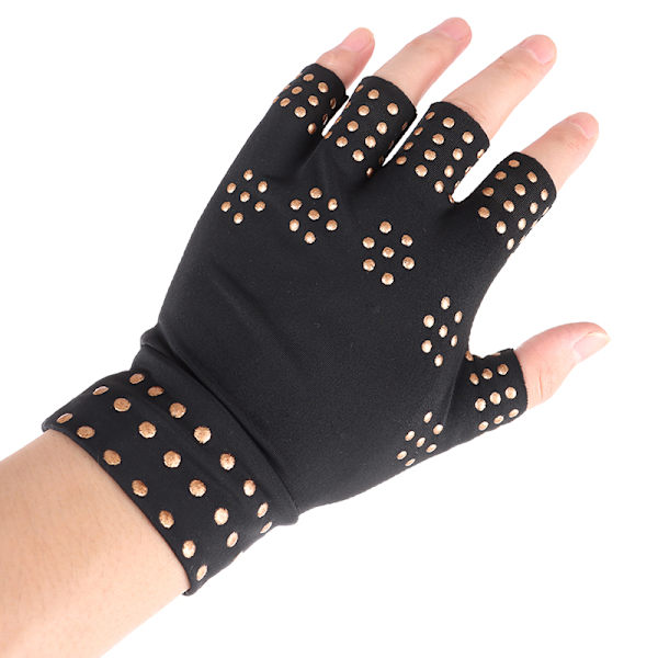 Relief Arthritis Pressure Pain Heal s Magnetic Therapy Hand Mas Black