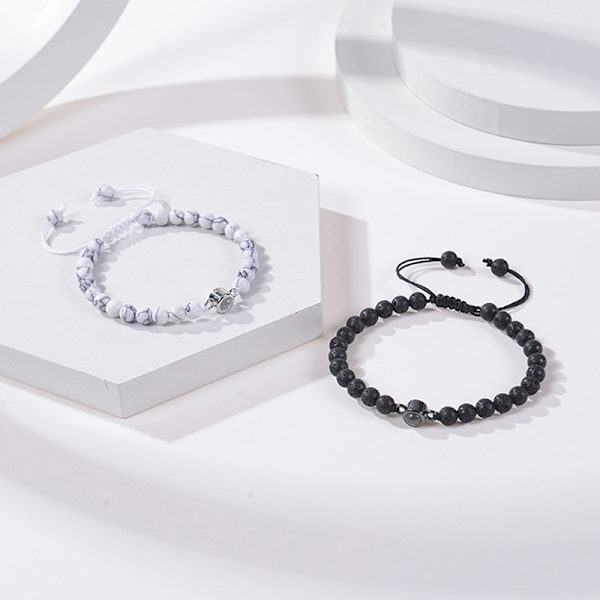 "I Love You" Armband Personligt fotoprojektionsarmband Black B