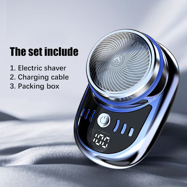 Mini elektrisk barbermaskin for menn kjøretøymontert barbermaskin Light blue