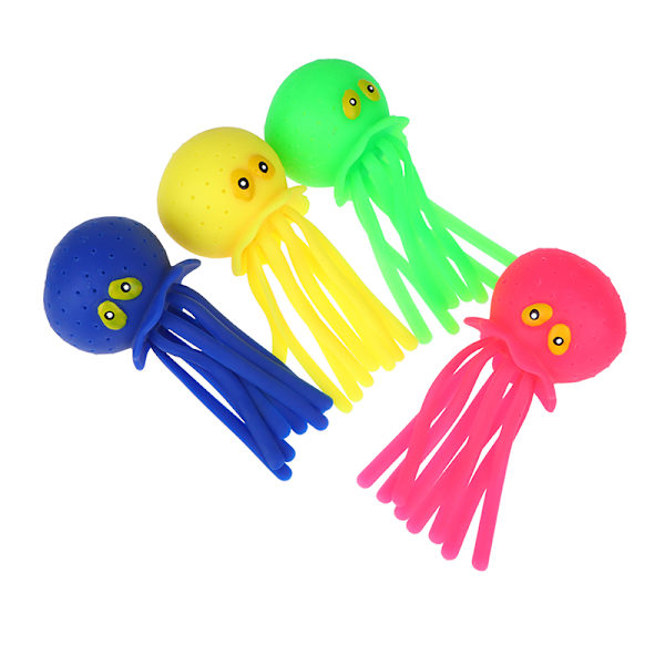 Octopus Vandbold Pinch Joy Børnebadelegetøj Vandlegetøj Yellow