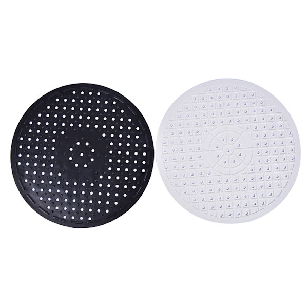 Vaskmåtte Gummi Dish Mat Drainer Skridsikker vask Protector Liner Round black