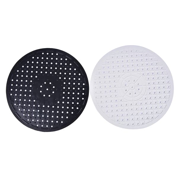 Vaskmåtte Gummi Dish Mat Drainer Skridsikker vask Protector Liner Square white