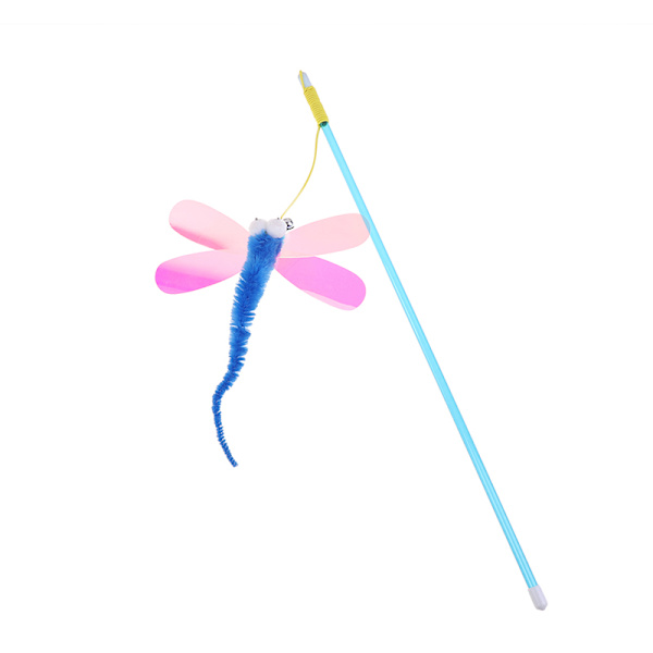 katt Teaser stick paljetter katt leksak interaktiv Teaser stick Blue